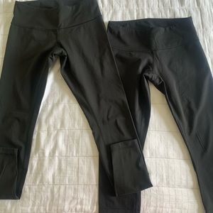 Set of 2 Lululemon Wunder Under Pants- Both Size 6